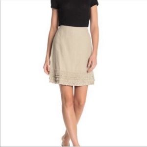 NWOT Tommy Bahama Linen Ruffle Skirt Sz 6
